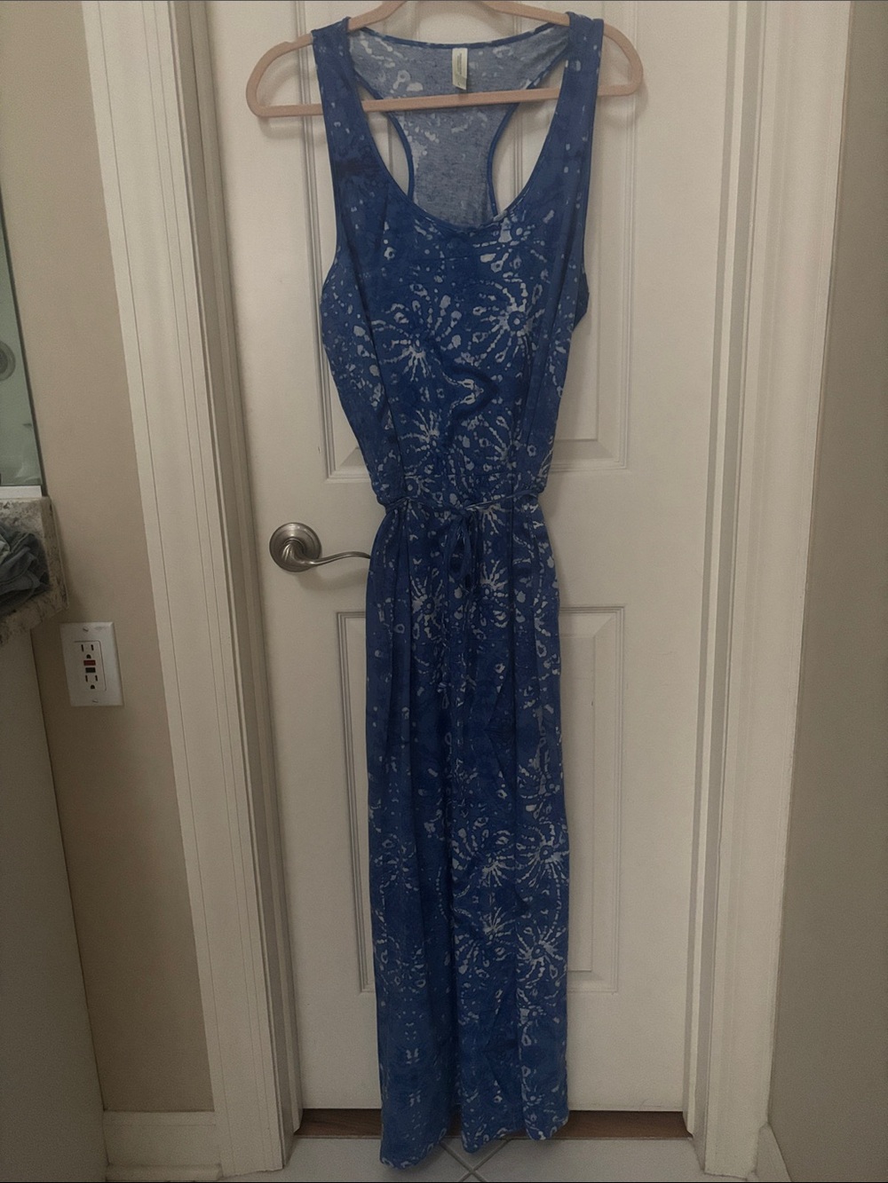 Threads 4 Thought Blue Floral Racerback Maxi